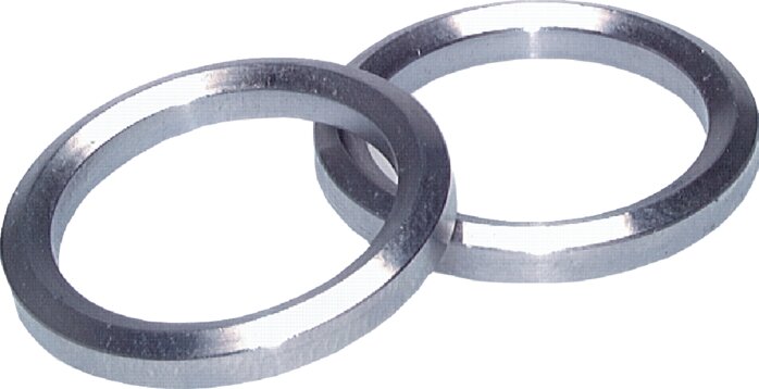 Exemplary representation: NC sealing edge ring, stainless steel