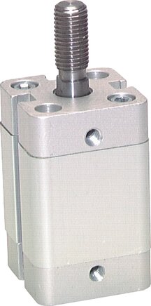 Voorbeeldig Afbeelding: Compacte cilinder, enkelvoudig werkend, zuigerstang met buitenschroefdraad