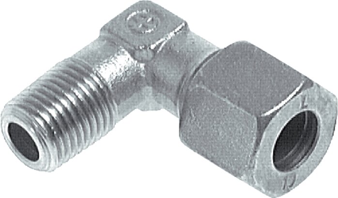 Voorbeeldig Afbeelding: Hoek-inschroefbare schroefverbinding, metrisch, staal verzinkt