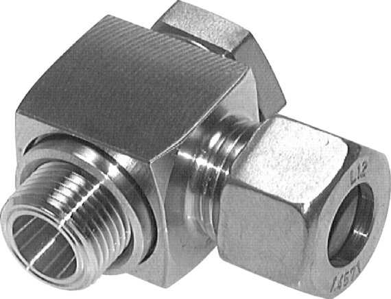 Voorbeeldig Afbeelding: Doorstroomvrije zwenkschroefverbinding, G-tap, 1.4571